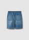 Blue denim boys&rsquo; cotton-blend straight-fit shorts_4
