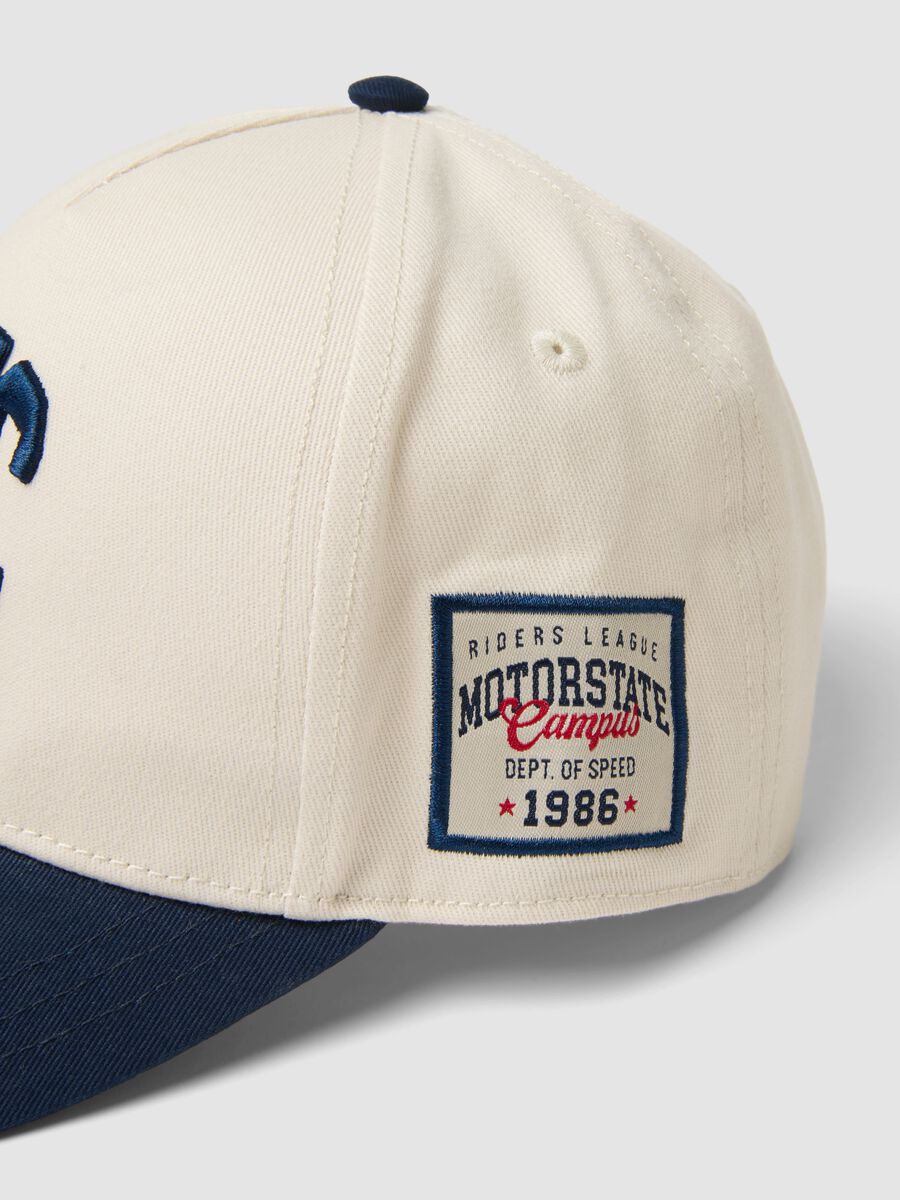 Multicoloured pure cotton child's baseball cap with embroidery_2