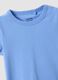Girls' light blue stretch cotton T-shirt, regular fit_2