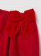 Regular fit red balloon skirt for girls with bow_2