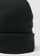 Gorro preto em malha jersey com dobra_2