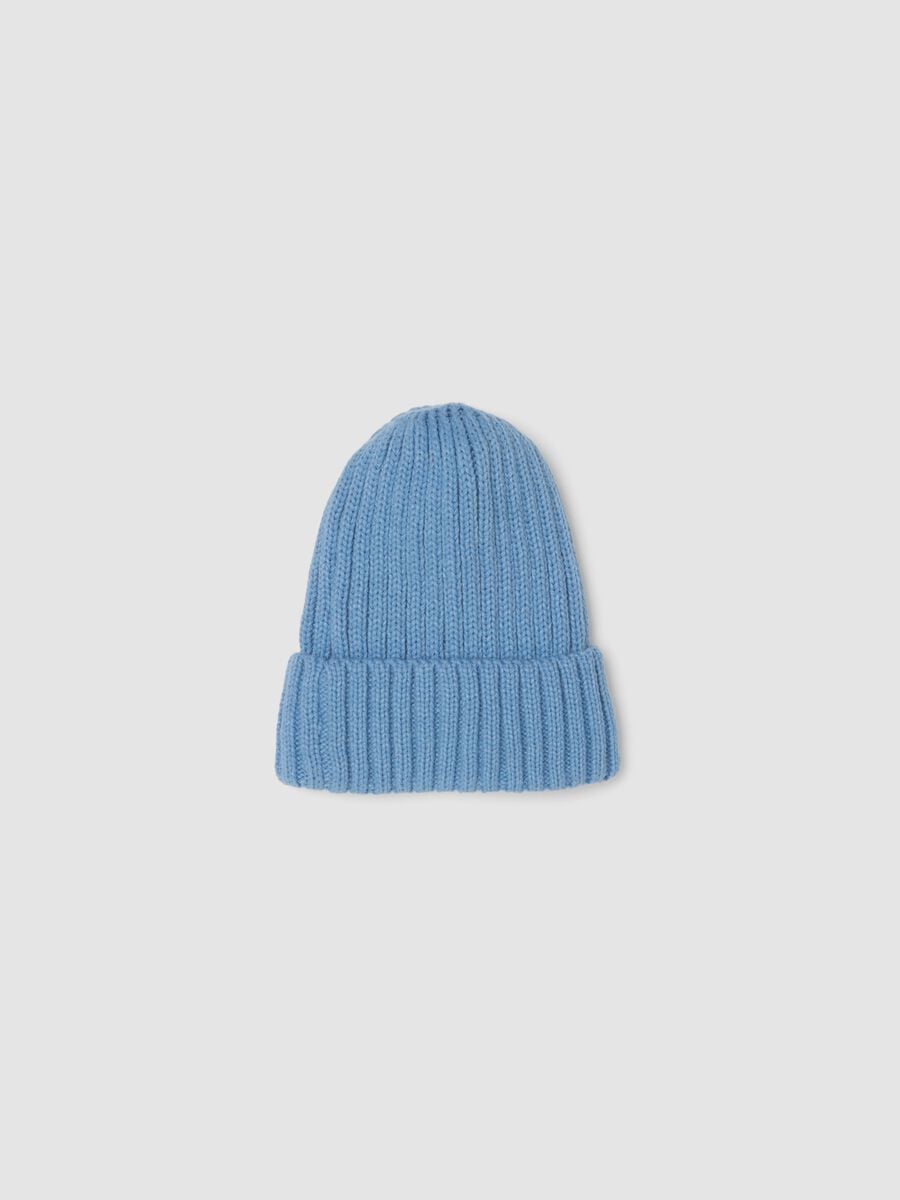 Ribbed knit beanie with turn-up cuff ALTAVIA WITH DEBORAH COMPAGNONI_1