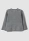 Graue Strickjacke aus reiner Bio-Baumwolle f&uuml;r Babys_1