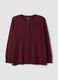 Cardigan rouge en m&eacute;lange de viscose avec boutons, coupe regular_4