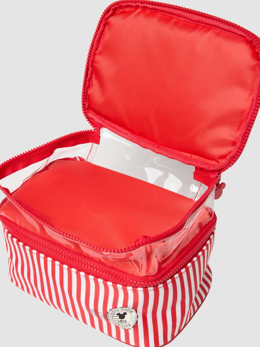 Multicolour striped beauty case with sturdy handles_2