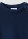 Maglia blu in puro cotone a girocollo in maglia regular fit per bimbo_2