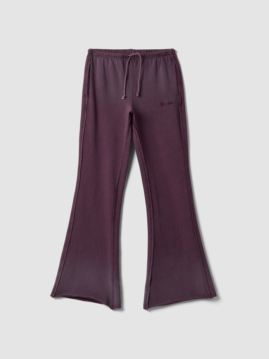 Sun-Faded Wine Flare Sweatpants_0
