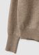 Beiger Rundhals-Pullover aus reinem Kaschmir, regul&auml;re Passform_5