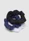 Multicolour Mesh Texture Tripack Scrunchies_1