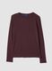 Purple pure cotton jersey crew-neck T-shirt_0