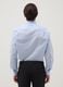 Light blue pure cotton regular fit shirt with micro-checks_2