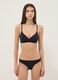 Black triangle bra with removable padding in stretch fabric_1