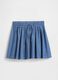 Blue Cotton Skirt_0