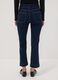 Jeans de ganga azuis cropped slim fit em algod&atilde;o e viscose el&aacute;sticos_2