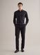 Schwarzes Baumwoll-Stretchhemd im Slim Fit_1