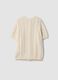 Beige pure cotton cable-knit cardigan, regular fit_6