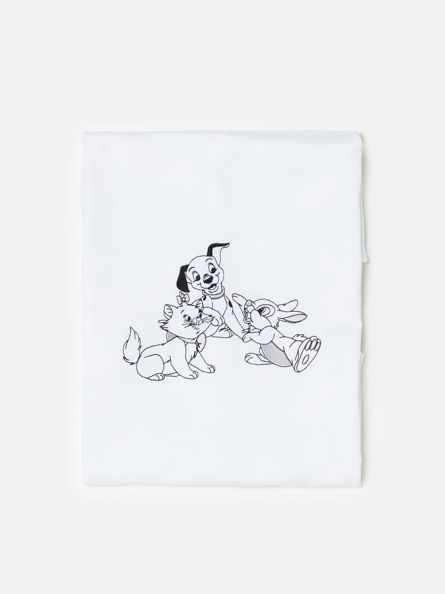 Organic cotton blanket with Bambi and Marie print_0