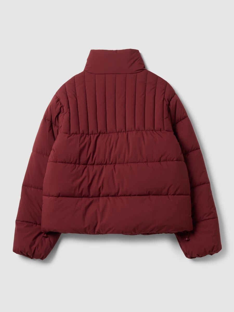 Rote Steppjacke mit Rei&szlig;verschluss und Stehkragen ALTAVIA STUDIO_5