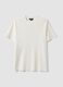 White pure cotton regular-fit short-sleeve T-shirt_0