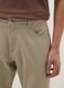 Regular fit beige cotton stretch trousers_3