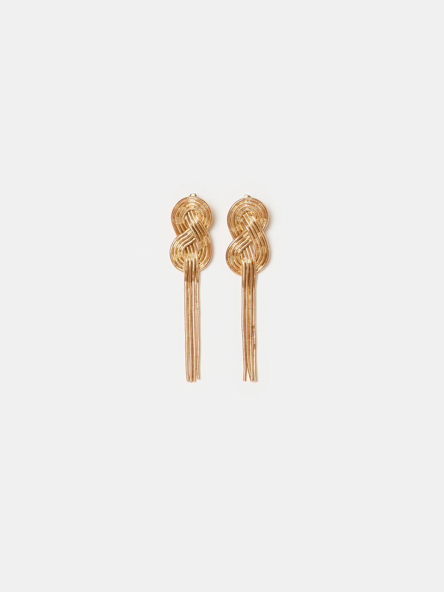 Cascade earrings with knot_0