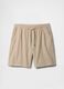 Cotton and linen blend shorts_3
