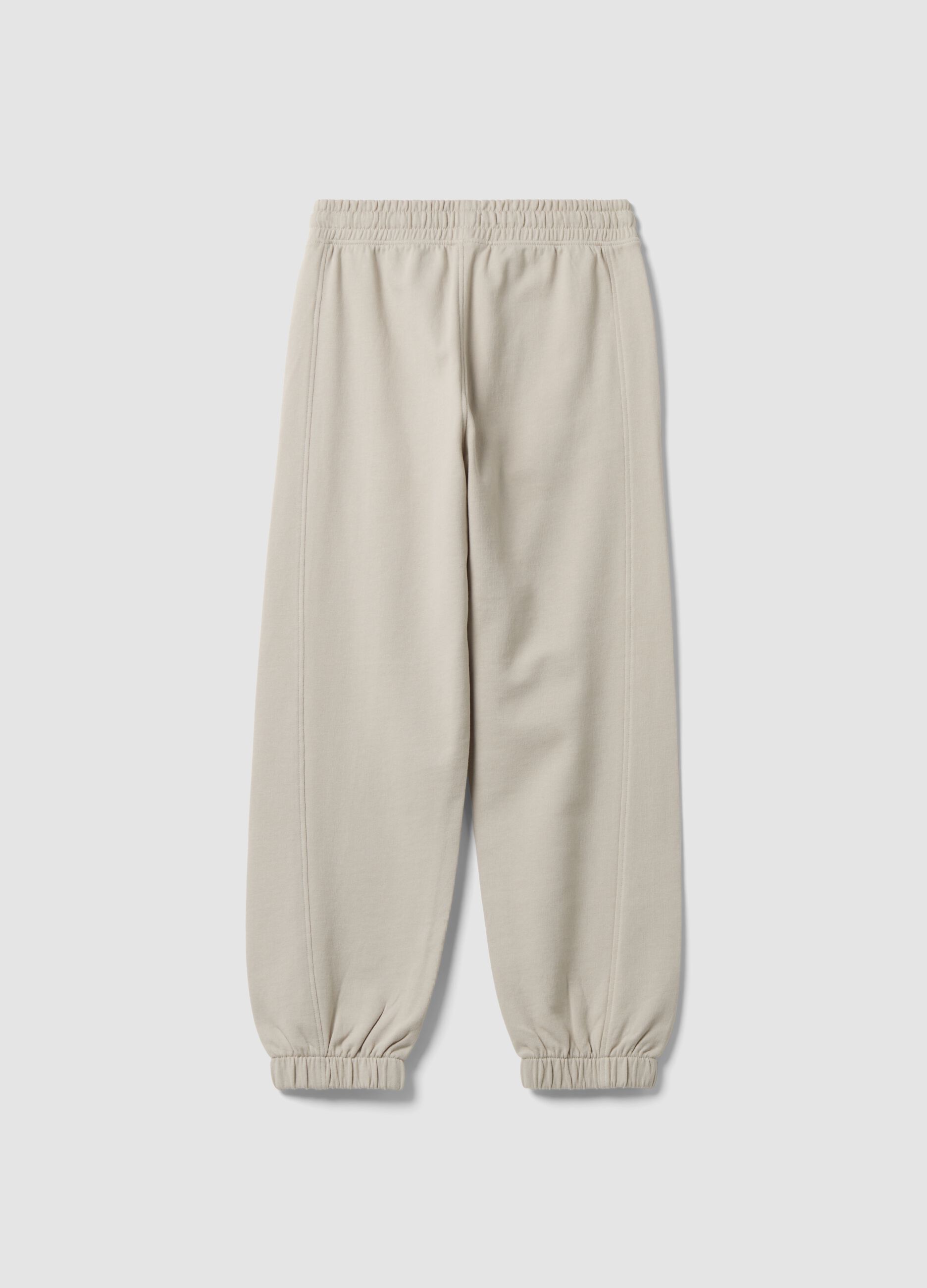 Grey pure cotton oversized joggers for boys