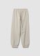 Grey pure cotton oversized joggers for boys_5