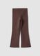 Braune Skinny-Leggings aus elastischer Bio-Baumwolle_1