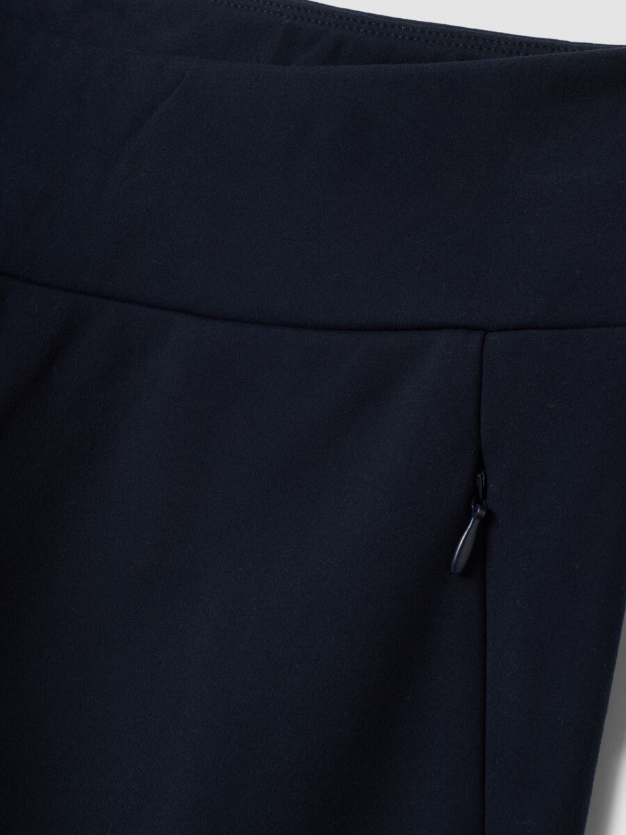 Blaue Wide-Leg-Hose aus Stretchmaterial ALTAVIA STUDIO_7