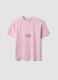 Camiseta rosa de algod&oacute;n puro con mensaje, corte relaxed_4
