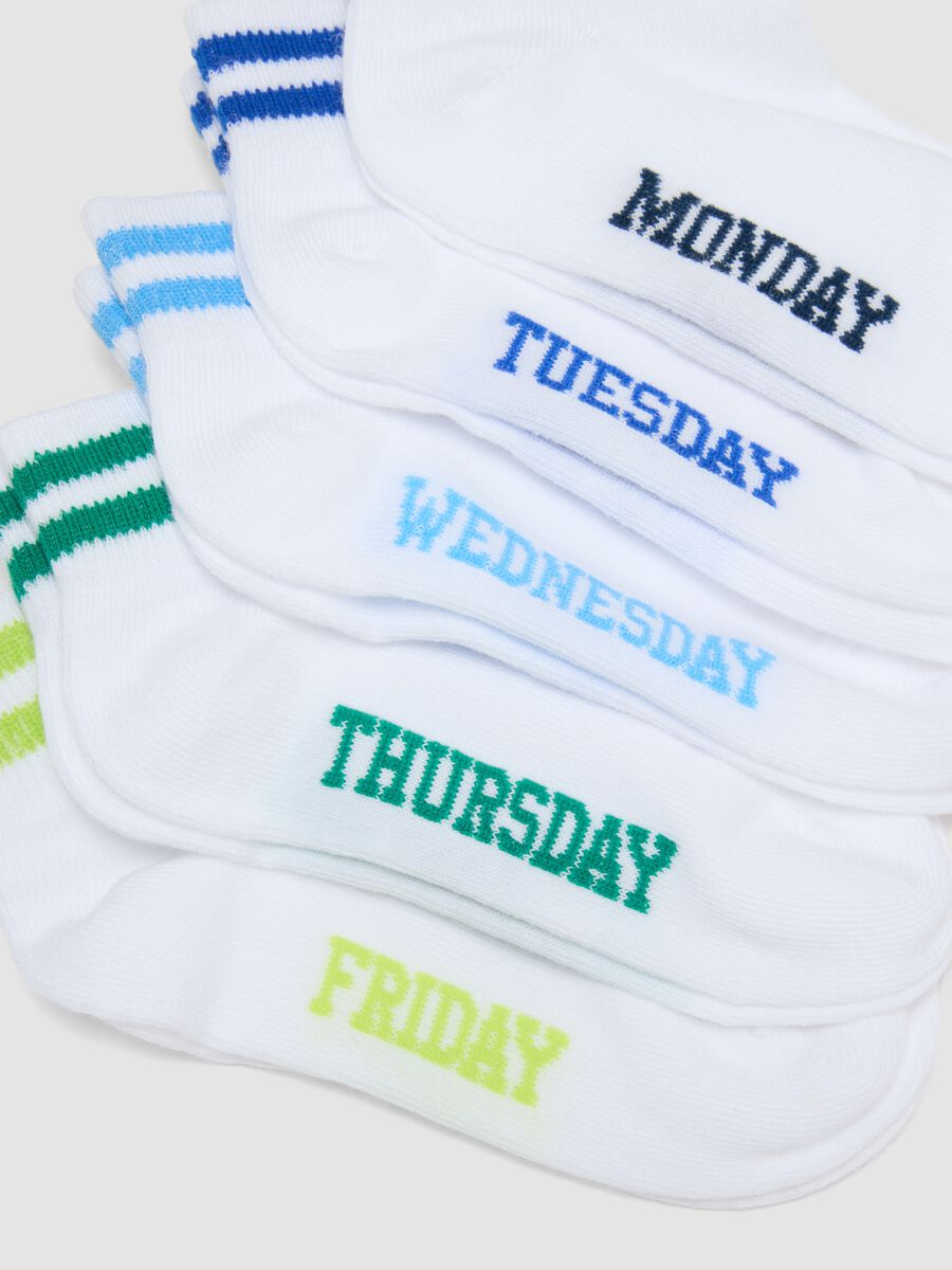 Multipack of short cotton multicolour socks for children_2