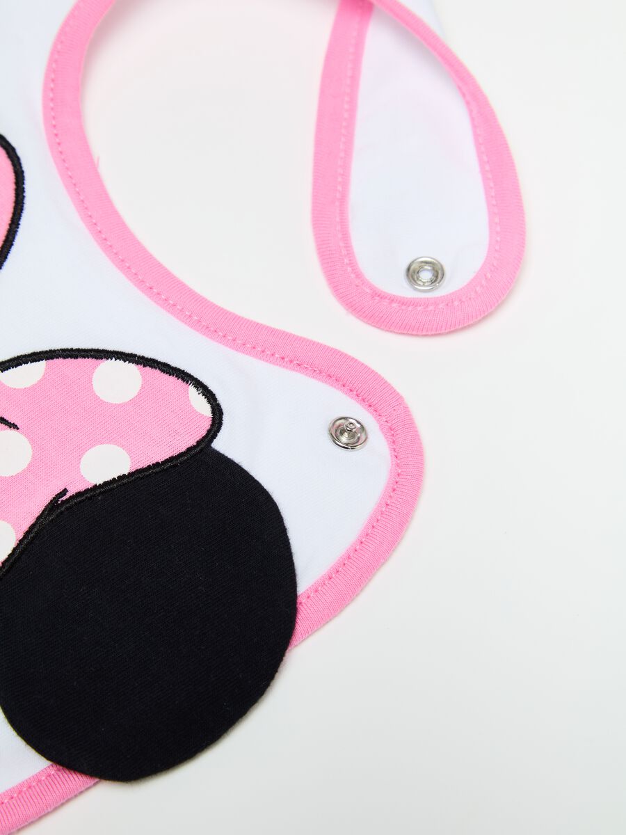 Cotton bib with Minnie Mouse embroidery_2