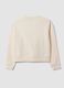 White cotton-blend crew-neck sweatshirt, regular fit_6