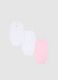 Multicolour pure cotton baby girl's bodysuit tripack with thin straps_0