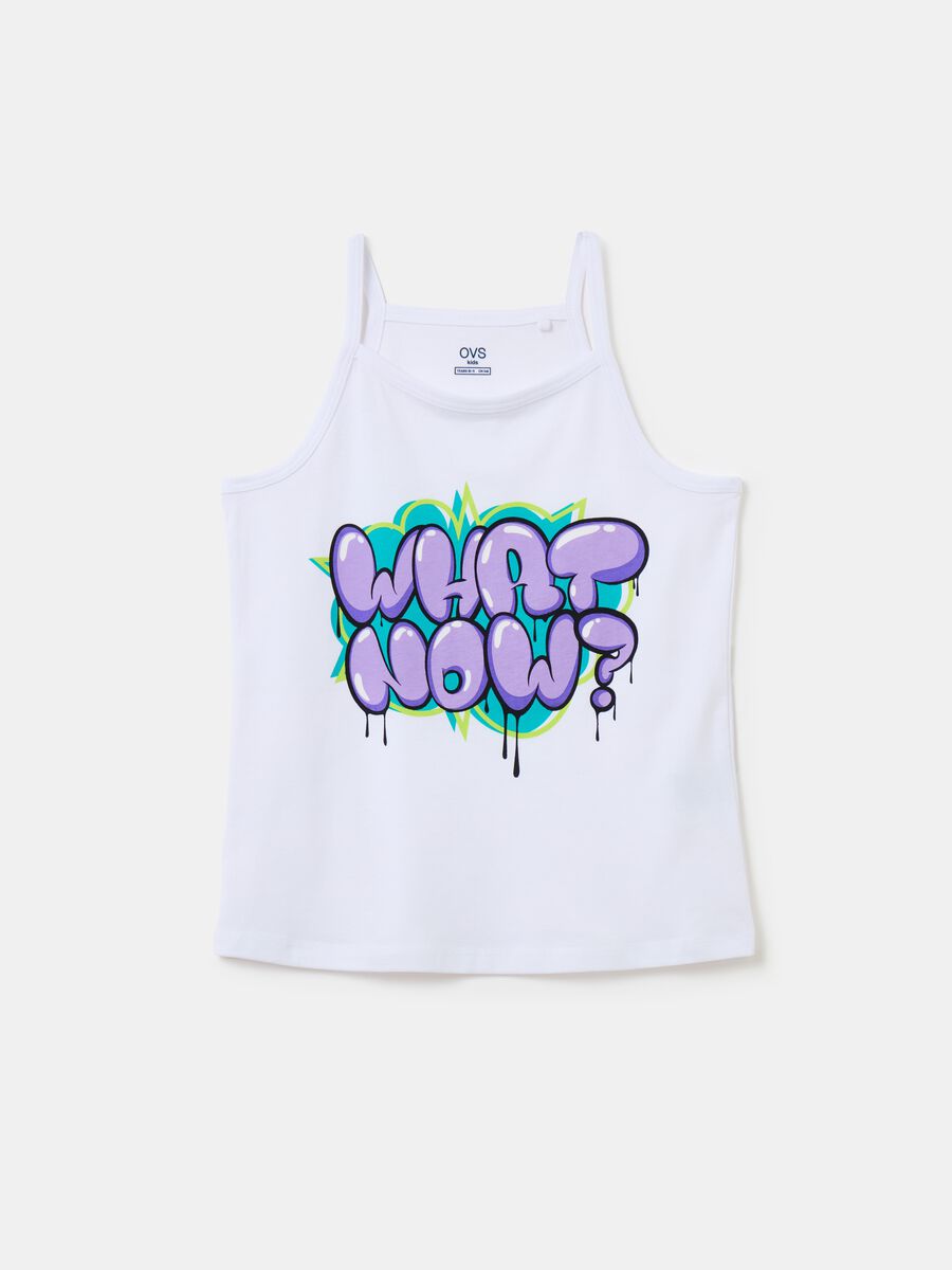 Tank top in cotton with print_0