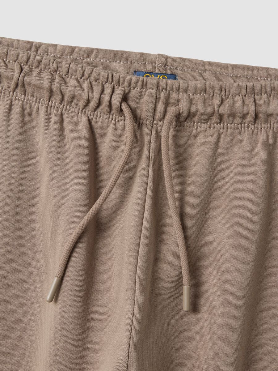 Pantaloni jogger grigi in puro cotone organico_1