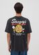 Graues Peanuts T-Shirt aus reiner Baumwolle mit Print, Relaxed Fit_3