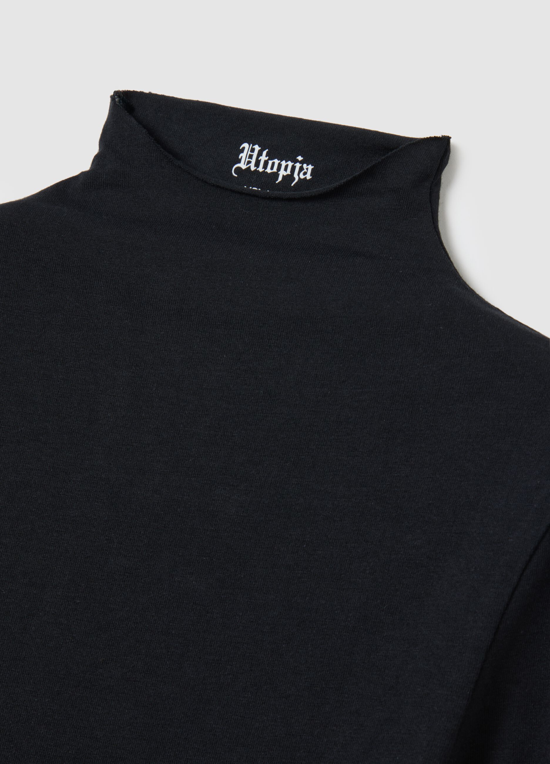 Mock-Neck Bodysuit Black