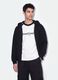 Black pure cotton cropped hoodie with oversized fit_0