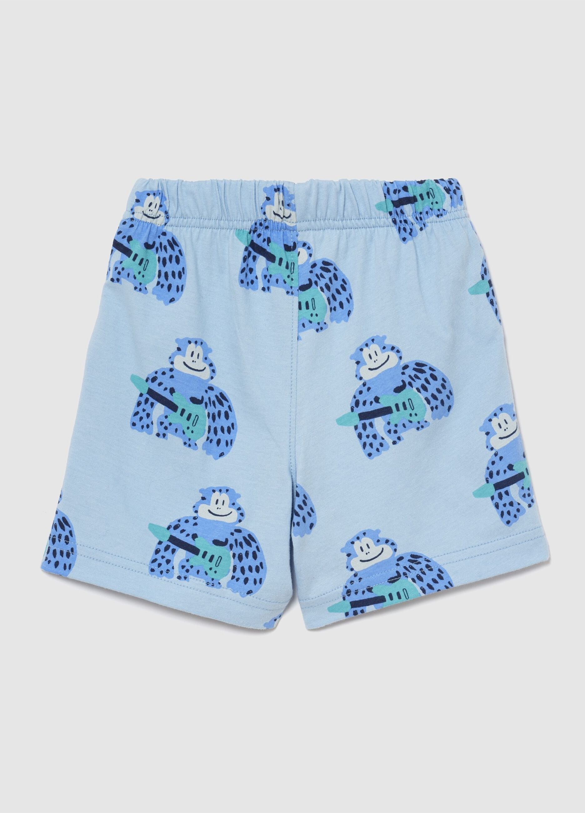 Pure cotton printed shorts