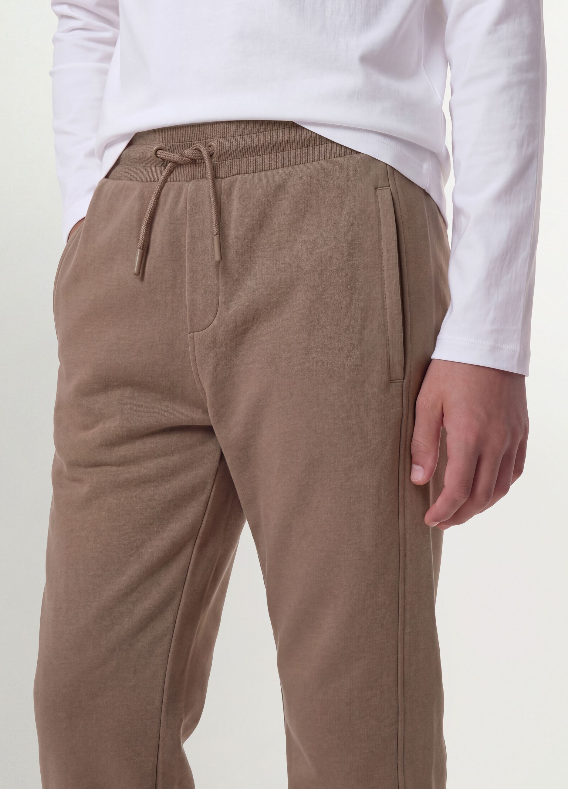 Beige Jogginghose aus Bio-Baumwolle