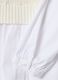 Maglia bianca in misto cotone con camicia over fit per bambina_3