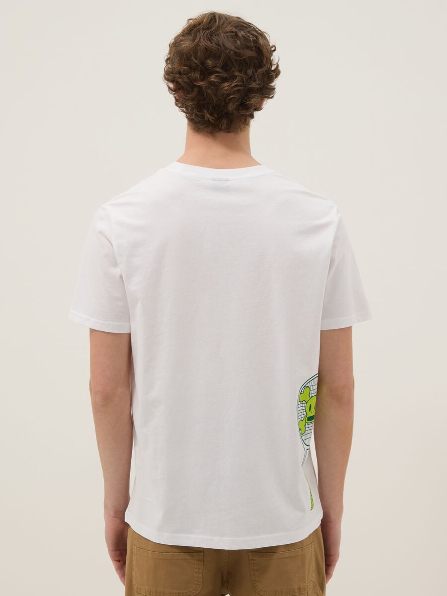 Wei&szlig;es T-Shirt aus reiner Baumwolle mit Paul-Frank-Print, Regular Fit_3