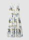 Vestido branco em puro algod&atilde;o com estampado floral, corte regular_4