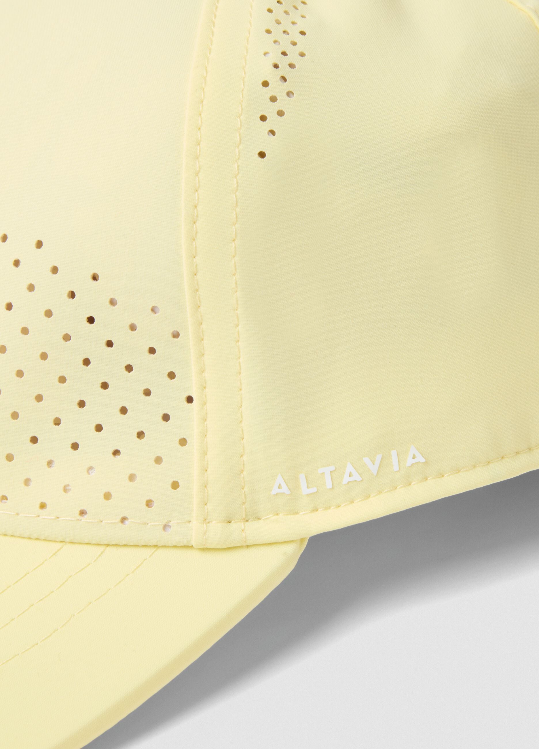 Sportcap ALTAVIA COURT in Gelb aus Stretchmaterial mit Schirm