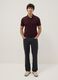 Black casual linen-cotton blend regular-fit trousers_0