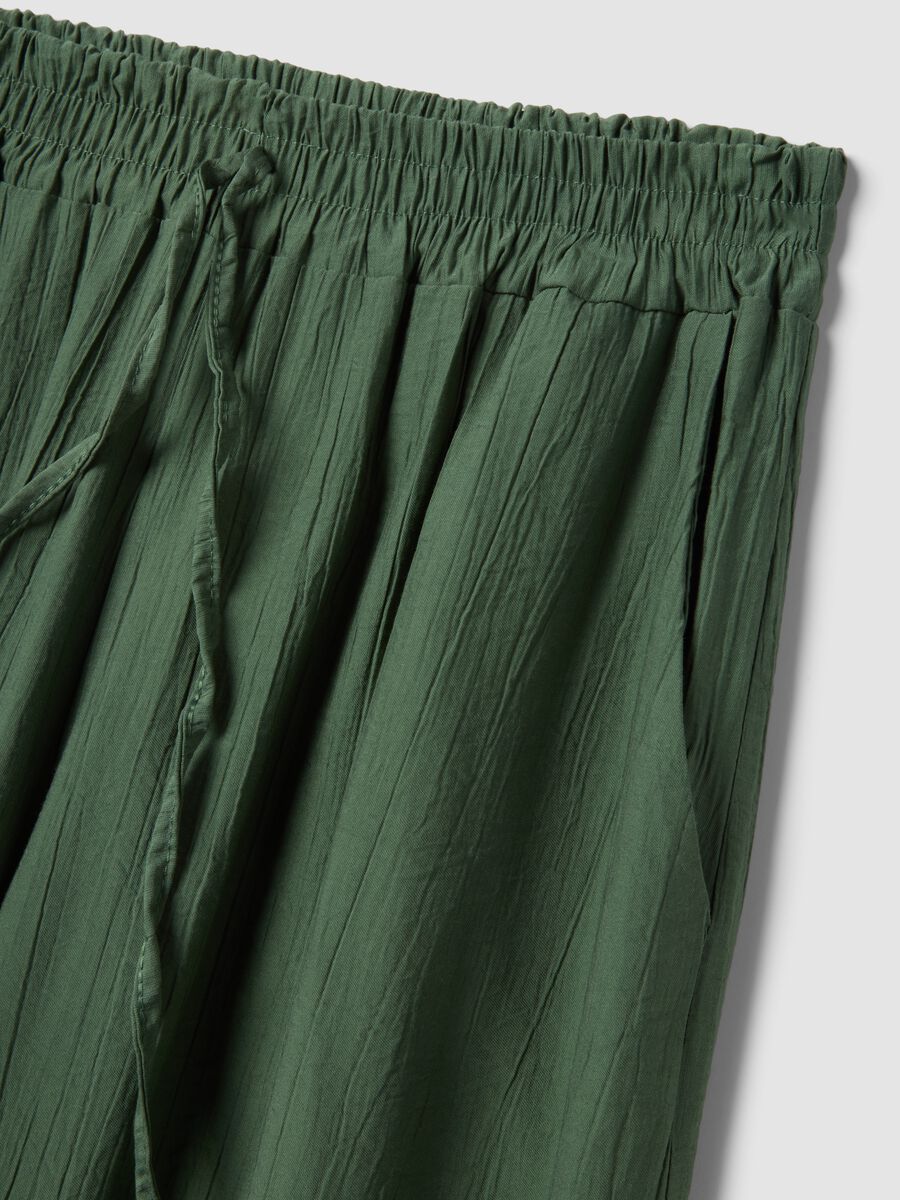Gr&uuml;ne Palazzo-Hose aus Viskosemix_5