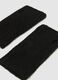 Black fingerless gloves with knitted design_1