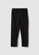 Slim fit black chino trousers_4